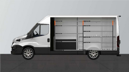 Aménagement BASE42 pour Iveco Daily L3H2