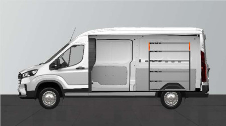 Fahrzeugeinrichtung SHORT42 für Maxus e-Deliver9 L3