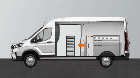 Fahrzeugeinrichtung WORK6 für Maxus e-Deliver9 L3