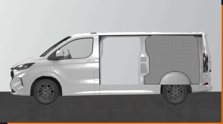 Werkzeugtafel hinten rechts Ford Custom & VW Transporter T7 L2H1