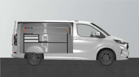 Aménagement LS3 pour Ford Custom & VW Transporter L1