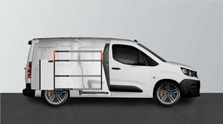 Fahrzeugeinrichtung LB5 für Berlingo, Combo, Doblo Proace City & Partner L2