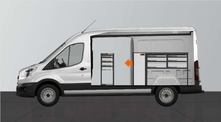 Fahrzeugeinrichtung WORK10 für Ford Transit L3H2 