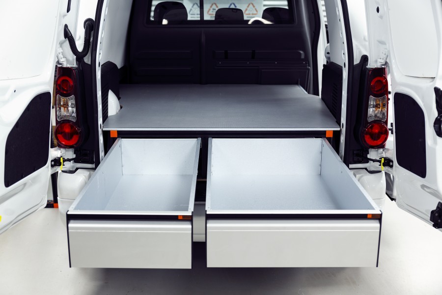 Double Plancher H: 272mm 3 tiroirs pour berlingo et partner L2H1 | Work System