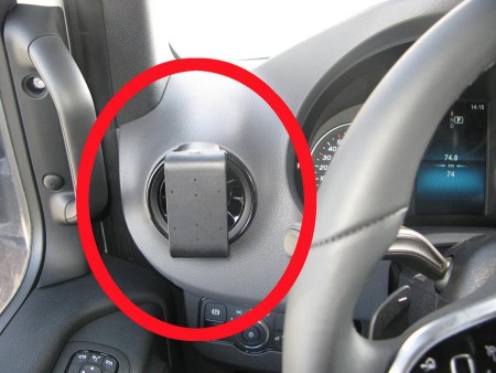 Support de fixation ProClip pour téléphone. (montage à gauche). Pour Mercedes Sprinter depuis 2019.