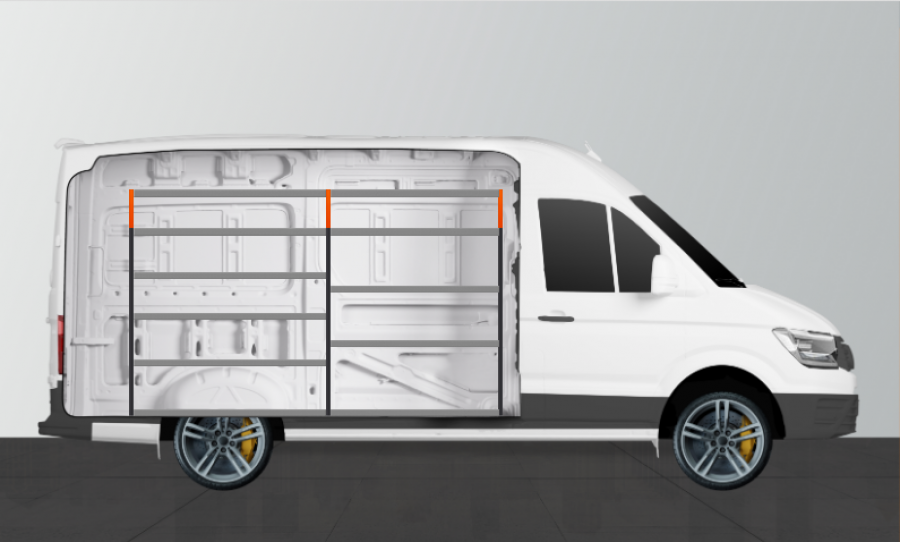 V-ESSENTIEL Aménagement Utilitaire pour Mercedes Sprinter Standard L2H2 Work System