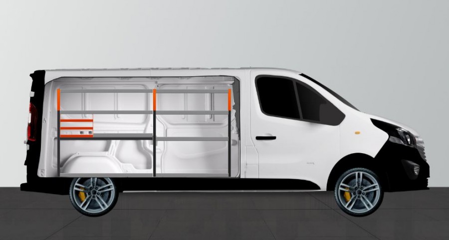 V-SS3 Fahrzeugregal Talento, NV300, Vivaro & Trafic L2H1 | Work System