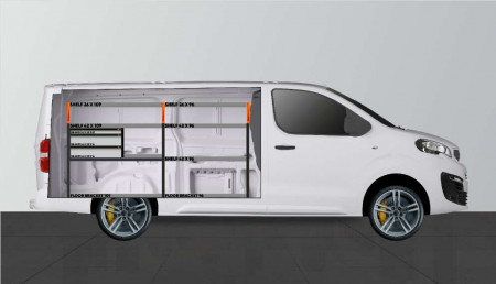 Fahrzeugeinrichtung LS3 für Expert, Jumpy, Vivaro, Scudo & ProAce