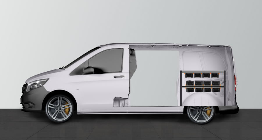 H-Rack Fahrzeugregal für Mercedes Vito Kompakt | Work System