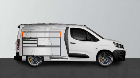 Fahrzeugeinrichtung LS3 für Berlingo, Combo, Proace City & Partner L2