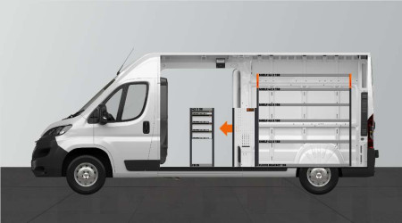 H-SD4M Fahrzeugregal für Proace Max, Boxer, Ducato, Jumper & Movano L3