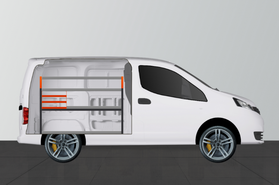 V-SS3 Fahrzeugregal für Nissan NV200 | Work System