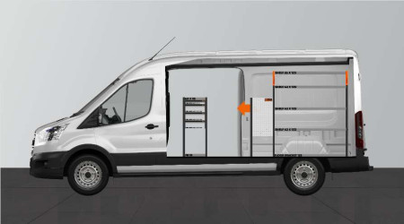 Fahrzeugeinrichtung LD42 für Ford Transit L3H2