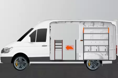 H-SD4M Fahrzeugregal für Mercedes Sprinter Standard