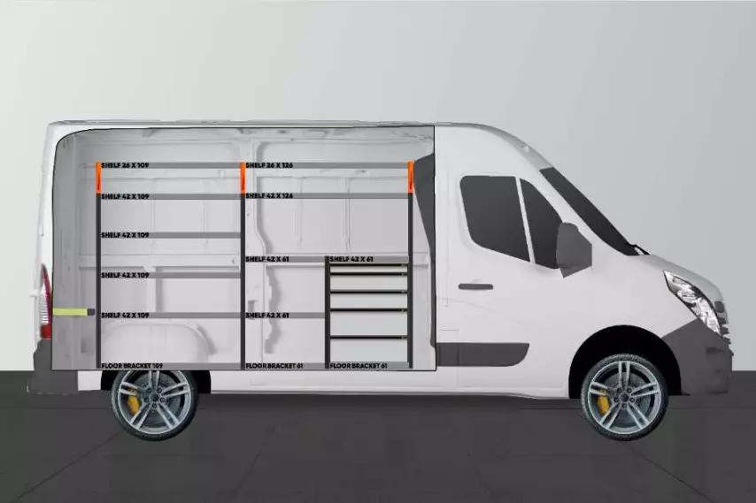 PRO5 Fahrzeugeinrichtung Nissan Interstar