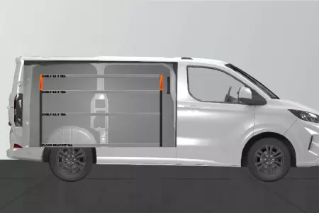 Aménagement BASE42 pour Ford Custom & VW Transporter L1