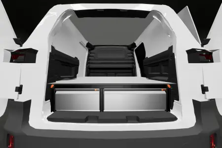 Unterflursystem H:272 mm 3-Schubladen für Volkswagen ID Buzz mit Standard Komfortwand