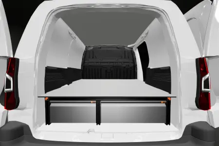 Double plancher H: 272mm 3 tiroirs pour Berlingo, Combo, Partner & Proace City L1 avec paroi de série