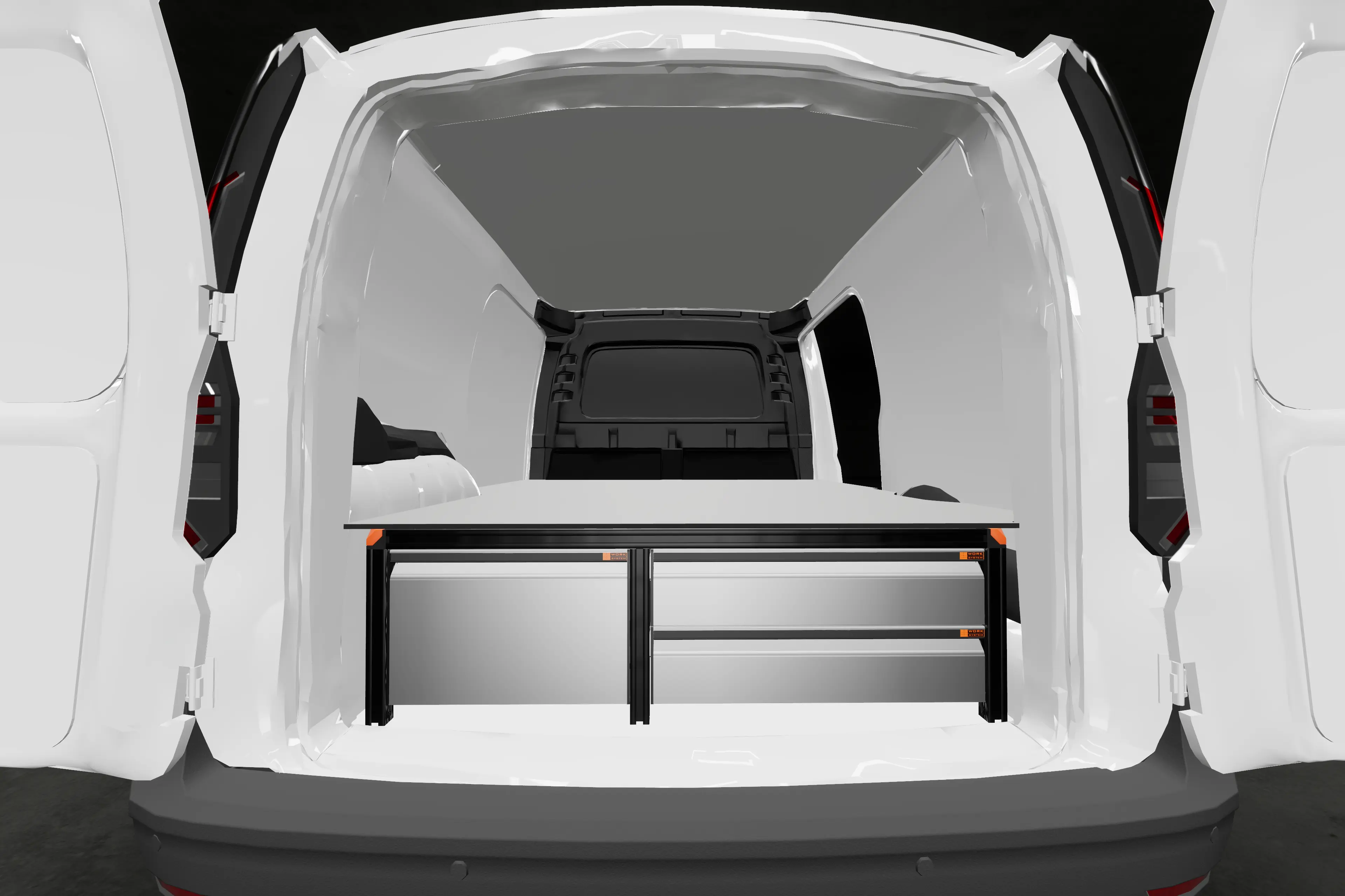Hoher Unterflur mit zusätzlicher Schublade Volkswagen Caddy